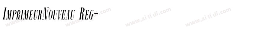 ImprimeurNouveau Reg字体转换